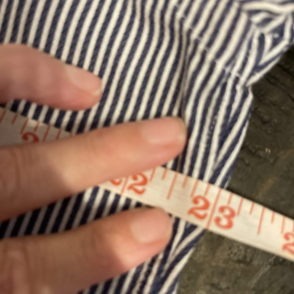 Ike Behar Neiman Marcus Mens French Cuff Pinstripe Dress Shirt cufflink Work‎